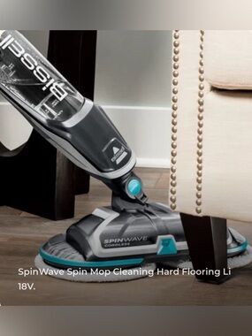 NEW IN BOX
Bissell 
SpinWave®
CORDLESS HARD FLOOR SPIN MOPP Hard Flooring